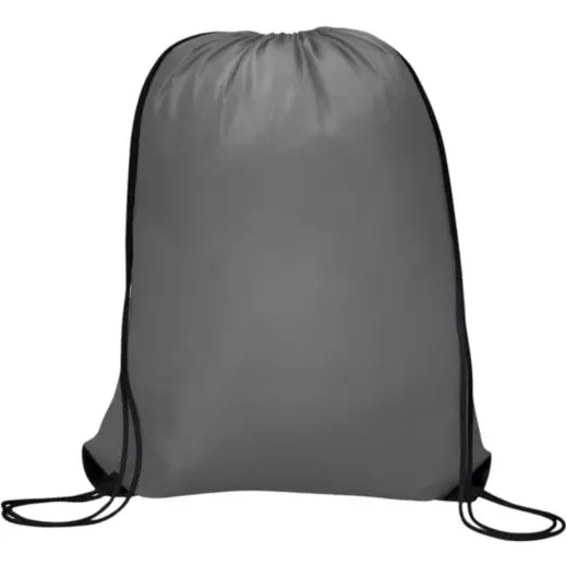Symphony 210D Drawstring Bag Grey Unbranded